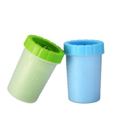 China Viable Factory Wholesale Detachable Portable Pet Paw Washer Pet Dog Foot Wash Cup for sale