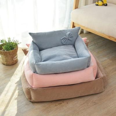 China Sustainable Soft, Comfortable And Affordable Winter Nest For Pet Soft Plush Pet Bed Sofa Bed for sale