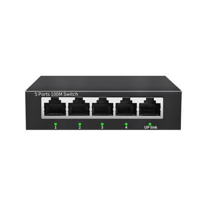 China POE Left Desk 5 100 Gigabit Rj45 Network Switch Ethernet 10/100/1000mbps Fast Changer Lan Switching Hu Ethernet Switch for sale