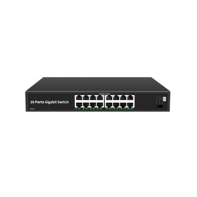 China LACP OEM 16 Port Uncontrollable Fast Ethernet Switch Support 10/100/1000mbps Network Switch for sale