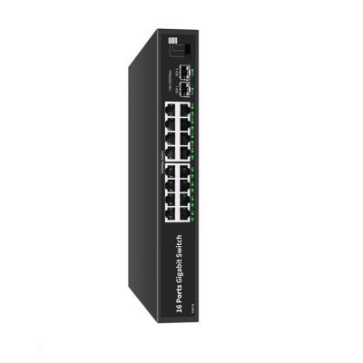 China VLAN Ethernet Switch 16 24 Port Switch 16+2 Transmission Distance 150m 10/100/1000mbit Rj45 16 24 Port Network Switches for sale