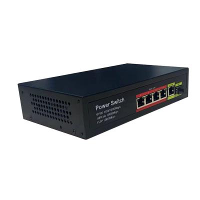 China LACP Spot Wholesale 4 Port 10/100/1000m Gigabit Ethernet Poe Network Switch for sale