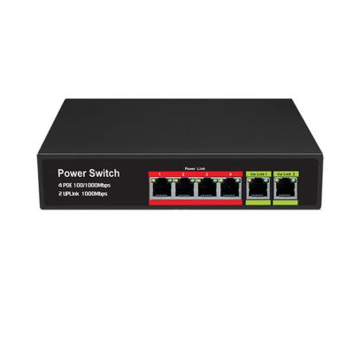 China LACP 48v Power Gigabit 4port Poe Switch with 1uplink and 1 SFP Port for Poe Camera for sale