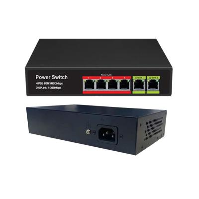 China LACP 48v Power Gigabit 4port Poe Switch with 1uplink and 1 SFP Port for Poe Camera for sale