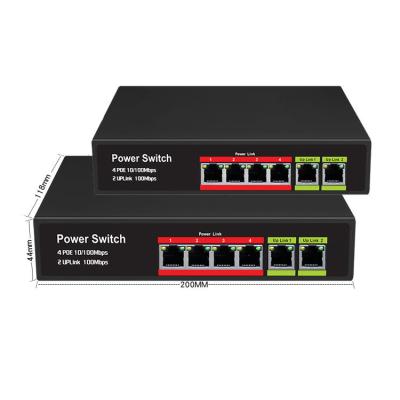 China LACP Rj45 Ethernet Switch 4 Rack Mount Port Poe Switch 8 Port Transmission Distance Up To 100m 4 Ports Gigabit Network Switches for sale