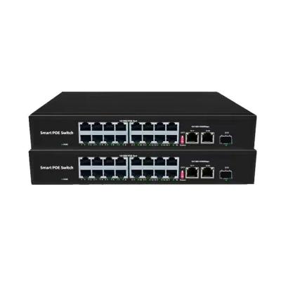 China Outdoor Hi-poe Port Switch Manufacturer 16 Watchdog LACP Gigabit 10/100/1000m Gigabit 10/1000m Waterproof Network Switches for sale