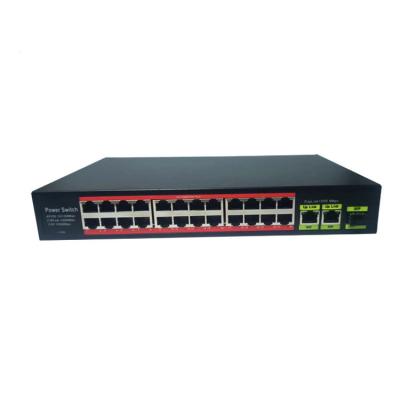 China New LACP 24 Port Fiber Optic Network Switches100/1000m 10g Port Poe Ethernet Switches for sale