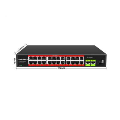 China High End LACP To Standard 24 Gigabit Industrial Poe Poe Fiber Switches for sale