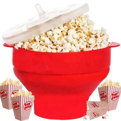 China Wholesale Silicone Popcorn Maker Eco-friendly Professional Microwave Snap Popcorn Maker Collapsible Bowl for sale