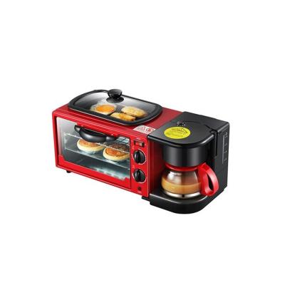 China Hotel home multifunctional three-in-one commercial electric breakfast machine coffee oven toaster oven mini omelet gift for sale