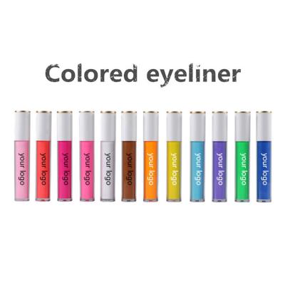 China Make Up Eye Liner Custom 12 Color Liquid Eyeliner Waterproof Easy To Use Make Up Eye Liner for sale