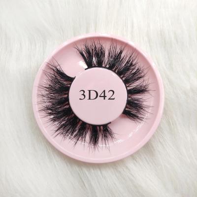 China 2021 wholesale mink eyelash soft and fluffy 3d label eyelash hot sale custom box for sale