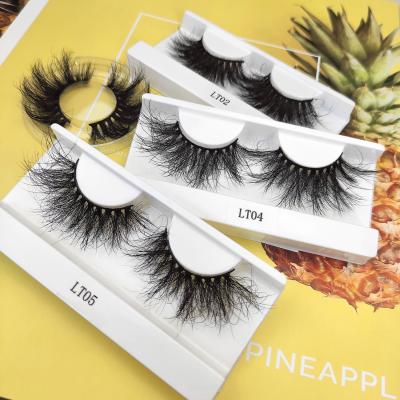 China 2021 best selling soft and fluffy 3d mink eyelash wholesale label eyelash box 25mm custom eyelashes for sale