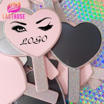 China 2021 double sided small round mirror pocket metal mirror hot selling hand mirror wholesale with custom logo for sale