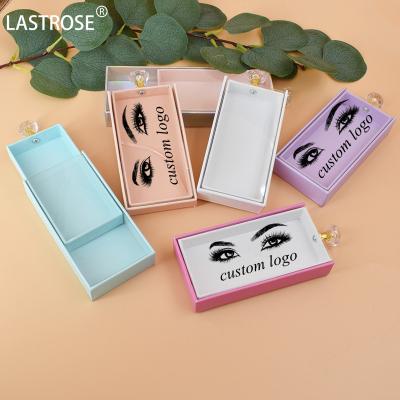 China Wholesale custom eyelash bags mink bag packaging box lash paper wick paper bag custom logo for sale