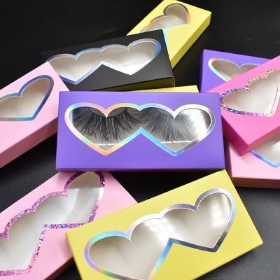 China New Styles Paper Lash Box Wholesale Custom Logo Eyelash Packaging Box Vendor Case Safe Colorful Private Label Lash Box for sale