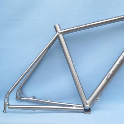 China Road Bikes 700C Titanium Road Bike Frame With Internal Wiring Carbon Road Bike Frame Disc Brake for sale