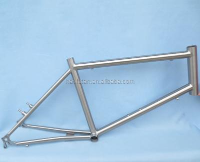 China New BMX 700C Headtube DI2 Road Bike Titanium External Frame Lightweight Model Wiring Frame for sale