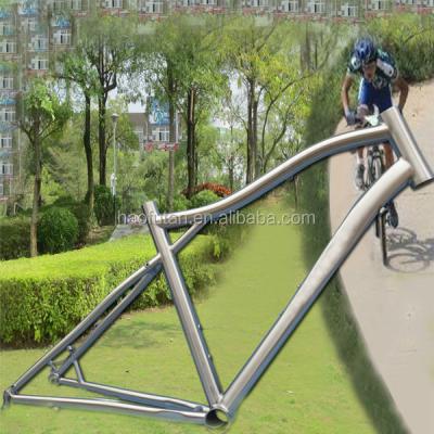 China S-bend top tube; bend down the tube the top of the titanium cycle frame pm cross disc brake for sale