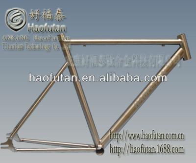 China Integrated Tapered Headtube Titanium Bike Frames HFT-RC-560 Road Bicycle for sale