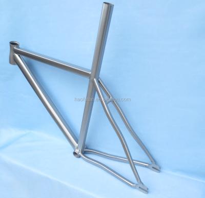 China Titanium Alloy Fixie Rectangular Tube / Track Frame for sale