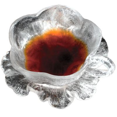 China CLASSIC Chinese Gift Tea Cup , Handmade Flower Shape Liuli Crystal Tea Cup for sale