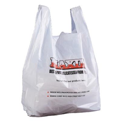 China Competitive Price Recyclable Recycling Biodegradable Disposable Handle Logo Store Shopping Graphic Printed Bag for sale