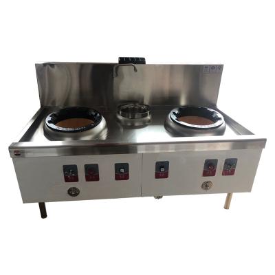 China Commercial Chinese Car Two-Burner Cooking Stove With High Power And High Power Gas Stove for sale