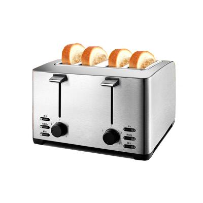 China Car stainless steel consumer and commercial 4 slice toaster for sale