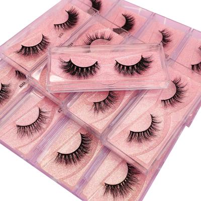 China Real Lightweight Soft Premium Eyelash 3D False Mink Lashes 23mm Fluffy Mink Eyelashes Wholesale for sale