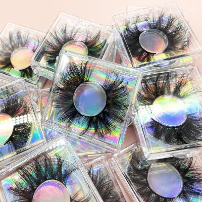 China Lightweight and flexible 3d eyelashes 25mm wholesaler in full strip lashes for sale