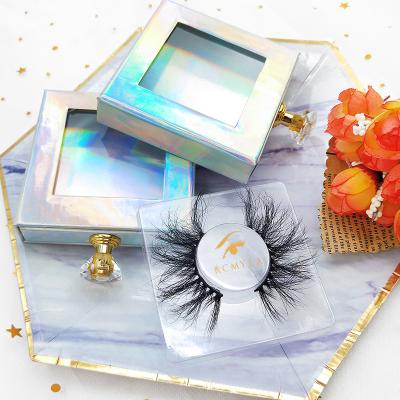 China 25mm long light and flexible best-selling style of mink eyelashes in Europe and America fluffy curly bulk eyelashes for sale