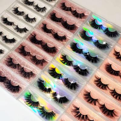 China Wholesale Light and Soft 5d 25MM Mink Eyelash Vendor Full Dramatic Eyelashes Real 3D Mink Eyelashes for sale