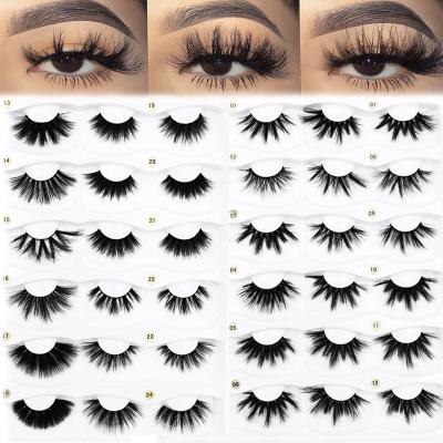 China Light and Soft Faux Eyelashes Lashes Mink Lashes 16 Millimeter 28mm Mink Lashes Vendor, 12 Pairs Lashbook for sale