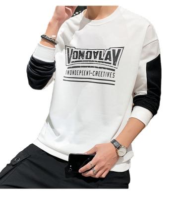 China Anti-wrinkle letter printing loose crewneck pullover fleece high quality hoodies for sale