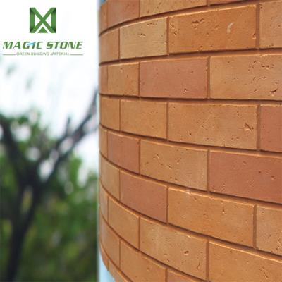 China Modern Stone Orange MCM G Series Warehouse Cladding Brick Cladding Wall Tile Bendable Brick for sale