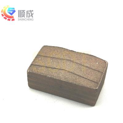 China New Quick Cut Shuncheng Design Granite Segment Diamond Tools 24*8.8/8.0*15mm Diamond Segment For D1300mm for sale