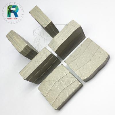 China Smooth Cut 1350mm Sandstone Segments Hard High Quality Long Life Bond Cut Smooth India Market M Shape Flat Shape for sale