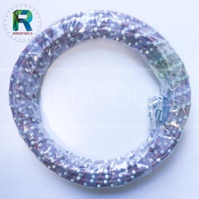 China Quick Cut 8.8mm Diamond Wire Diamond Marble Rope For Stone Cutting Adjusting High Efficiency for sale