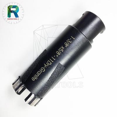 China Fast Speed ​​Drilling 35mm Diamond Core Drill Bits with Welded Protective Segments for Granite Drilling for sale