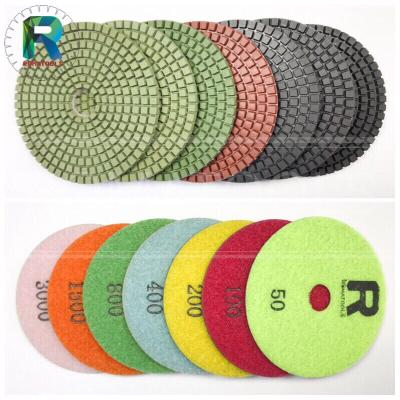 China High Efficiency Wet Use Flexible Polishing Pads For Romatools Granite Quartz Marble High Quality For USA Market for sale