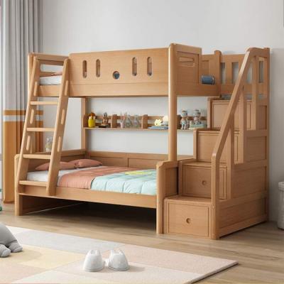 China Modern Hot Selling Cheap Wooden Bunk Children's Bed With Drawer Medium Density Bunk Bed for sale