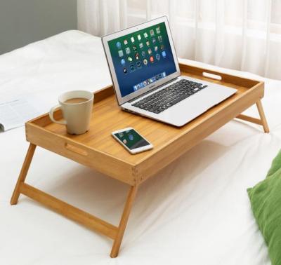 China Wooden Foldable Multifunctional Foldable Standing Desk Laptop Table Standing Furniture for Outdoor or Bed and Sofa for sale