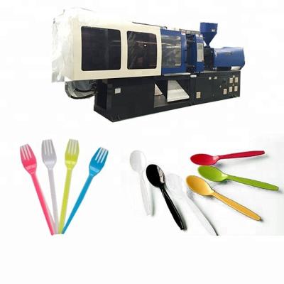 China New Haichen servo motor horizontal energy saving plastic flatware injection molding machine for sale