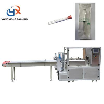 China Automatic Food/Blood Test Nucleic Acid Test Tube Tube/Syringe Packing Machine For 4 Side Sealing Four Pouch for sale