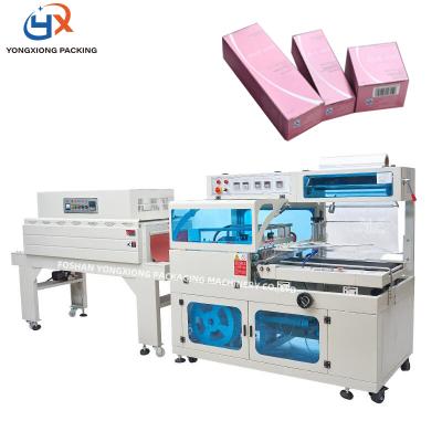 China Food Automatic L Type Wrapping Shrink Sealing Machine For Cans L Bar Sealing Cutting Shrinking Machine For Trays for sale