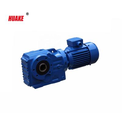 China Hotels K Series Bevel Gear Spiral Reducer For Plastic Production Line for sale