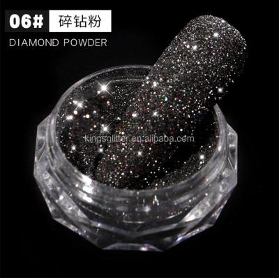 China Christamas Home Decoration Customized Production of Pink Diamond Powder for Makeup, Popular Nails and Body Art, Super Glitter Diamond Silver Glitter for sale