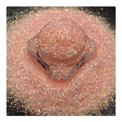 China Wholesale Bulk Light Red Iridescent Iridescent Glitter Protein Bling Resin Glitter 1/64