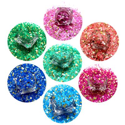 China Bling Wholesale 2020 New Glitter Chunky Mix Crafts DIY Fairy Tears Cosmetic Glitter for sale